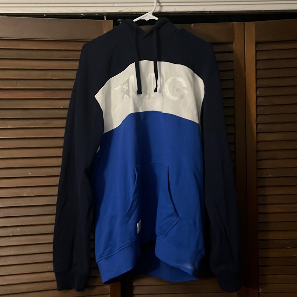 LRG Blue and White Hoodie